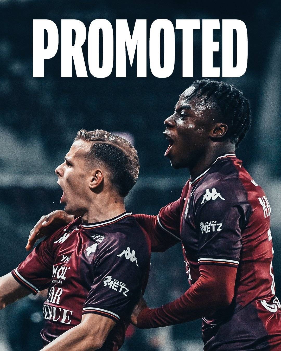 法甲升降级附加赛梅斯两回合4-2掀翻兰斯，时隔2年重返法甲联赛